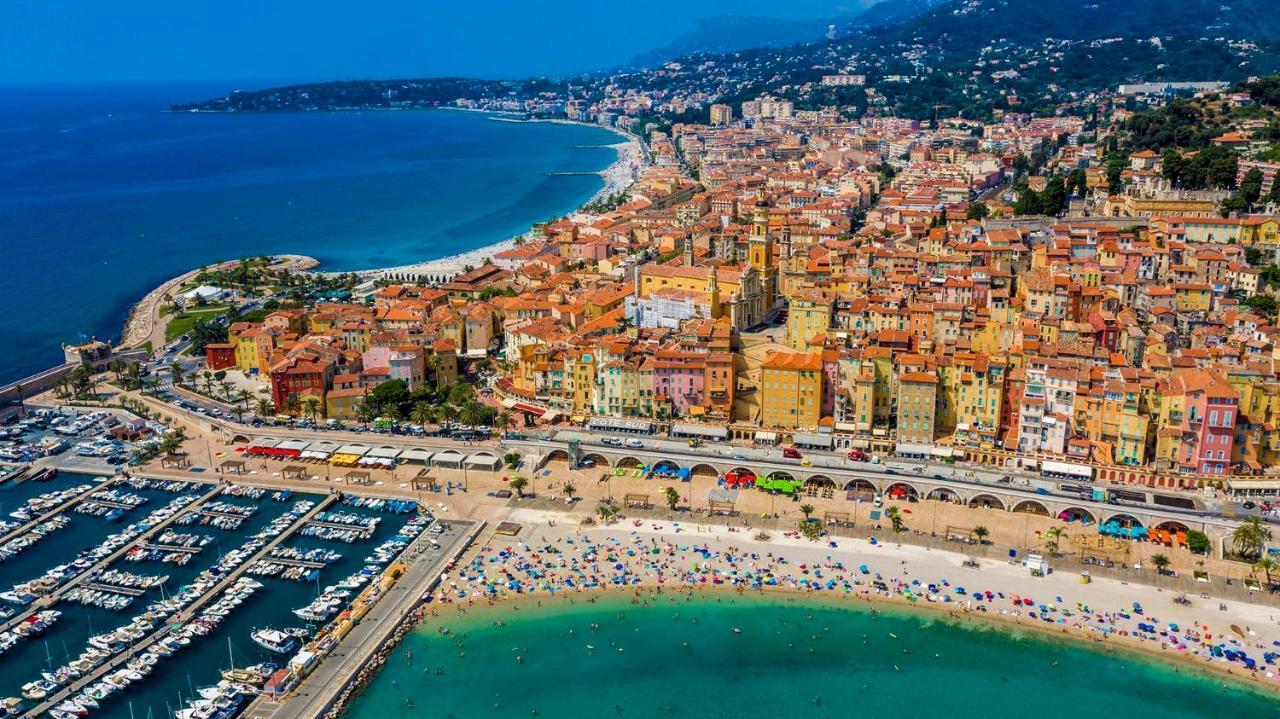 Superbe 2 Pieces Neuf A 100M De La Plage Ментона Екстериор снимка